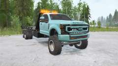 Ford F-350 Regular Cab Rollback Tow Truck for MudRunner