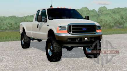 Ford F-350 Super Duty Super Cab 2003〡changeable front and rear plates for Farming Simulator 2017