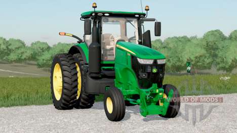 John Deere 7R series〡configurable front weight for Farming Simulator 2017