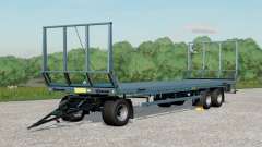 Farmtech DPW 1800〡three-axle flatbed trailer for Farming Simulator 2017