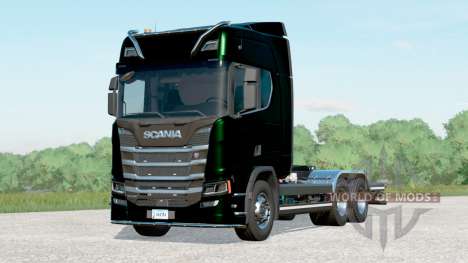 Scania R500 Hooklift〡2 different exhausts for Farming Simulator 2017