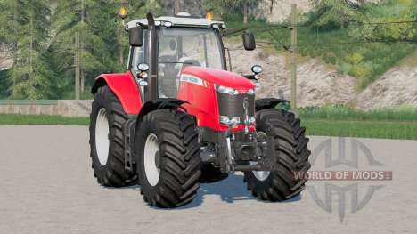 Massey Ferguson 7700〡equipped with strobe lights for Farming Simulator 2017