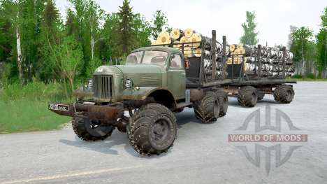 ZIL-157〡with wheel options for Spintires MudRunner