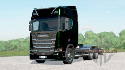 Scania R500 Highline Hooklift〡2 different exhausts for Farming Simulator 2017
