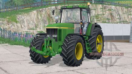 John Deere 7010 series〡has counterweights on wheels for Farming Simulator 2015