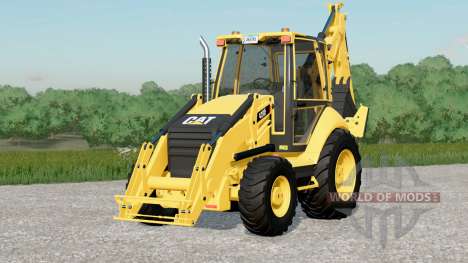 Caterpillar 420F〡there are double beaconlights for Farming Simulator 2017