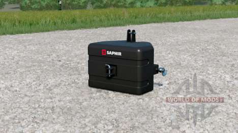 Saphir Weight Pack〡weight of 800kg to 1200kg for Farming Simulator 2017