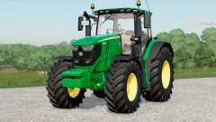 John Deere 6R series〡configurable front weight for Farming Simulator 2017