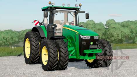 John Deere 8R series〡selectable wheels for Farming Simulator 2017