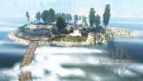 The coastline of the  river for Spintires MudRunner