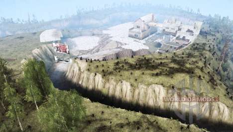 The coastline of the  river for Spintires MudRunner