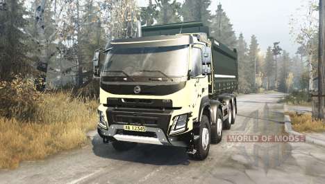 Volvo FMX 500 8x8 Day Cab with tipper body 2013 for Spintires MudRunner