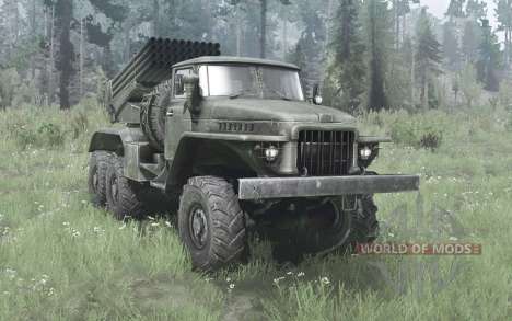 Ural-375D BM-21 for Spintires MudRunner