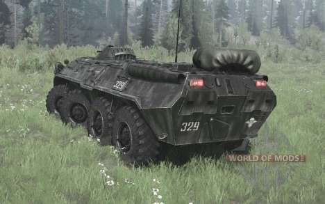 BTR-80 armoured transporter for Spintires MudRunner