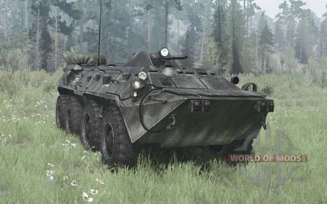 BTR-80 armoured transporter for Spintires MudRunner