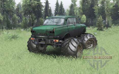 Moskvitch-412 off-road vehicle for Spin Tires