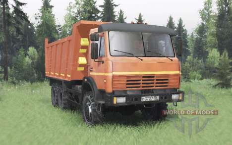 KamAZ-65111 Dump Truck for Spin Tires