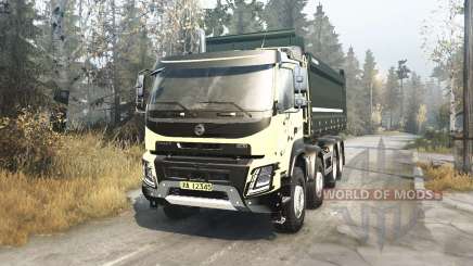 Volvo FMX 500 8x8 Day Cab with tipper body 2013 for MudRunner