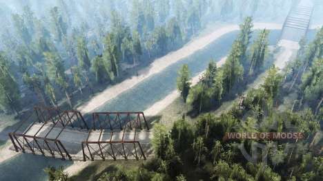 In the middle of the  forest for Spintires MudRunner