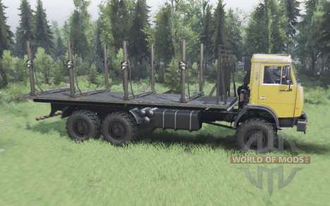 KamAZ-65111 6x6 for Spin Tires
