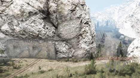 Under the thickness of local cliffs 3 for Spintires MudRunner