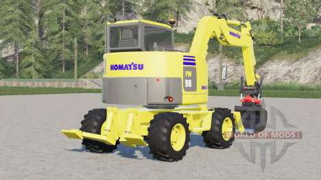 Komatsu PW  98 for Farming Simulator 2017