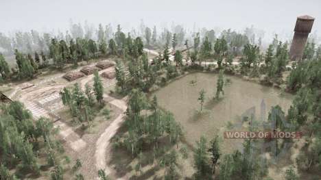Leshukonia: Forest storage base for Spintires MudRunner