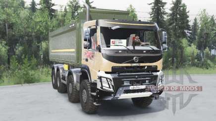 Volvo FMX 500 8x8 Day Cab with tipper body 2013 for Spin Tires