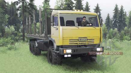 KamAZ-65111 6x6 for Spin Tires