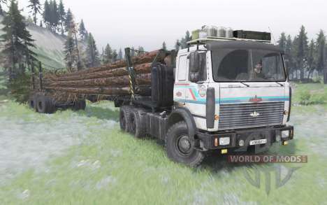 MAZ-6317 belarusian truck for Spin Tires