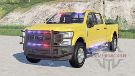 Ford F-250 Super Duty XL Crew Cab Ghost Police 12020 for Farming Simulator 2017