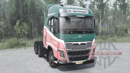 Volvo FH16 750 Globetrotter XL Cab Tractor 2014 for MudRunner