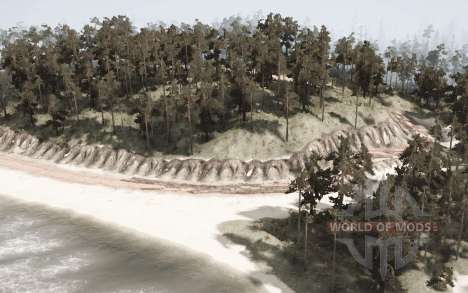 Waterfall in     Rocks for Spintires MudRunner