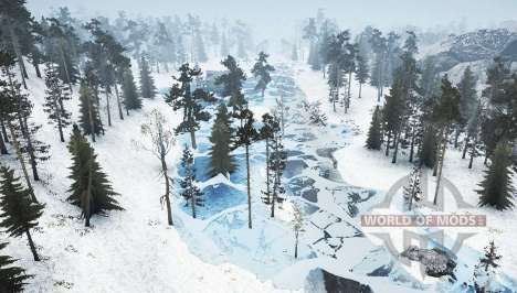 Map  Winter-Siberia for Spintires MudRunner