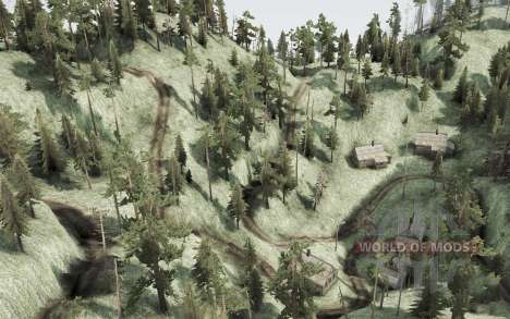 Curved Mountain    Road for Spintires MudRunner