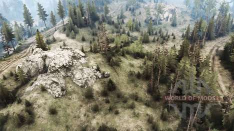 The construction of the      road for Spintires MudRunner