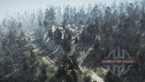 Map  Woodland for Spintires MudRunner
