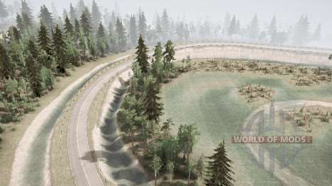 Map of the Tunnel for Spintires MudRunner