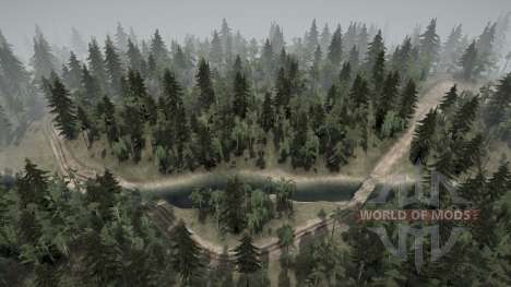 In the furnace of the forest for Spintires MudRunner
