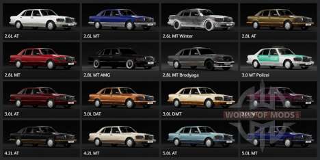 Mercedes-Benz 560 SEL W126 1985 for BeamNG Drive