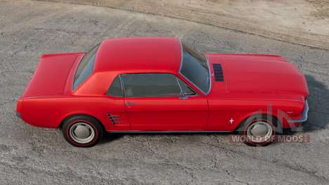 Ford Mustang Carmine Red for BeamNG Drive