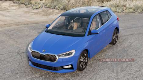 Skoda Fabia 2022 French Blue for BeamNG Drive