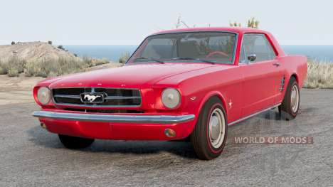 Ford Mustang Carmine Red for BeamNG Drive
