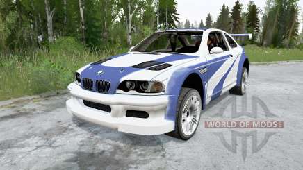 BMW M3 GTR (E46) Most Wanted for MudRunner