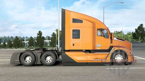 Kenworth T680 Yellow Orange for American Truck Simulator