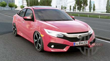 Honda Civic Sedan (FC) Brick Red for Euro Truck Simulator 2