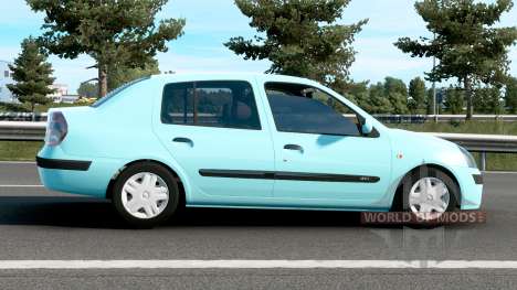 Renault Clio Symbol 2003 Blizzard Blue for Euro Truck Simulator 2