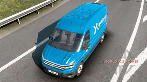 Volkswagen Crafter High Roof Van Cerulean for Euro Truck Simulator 2