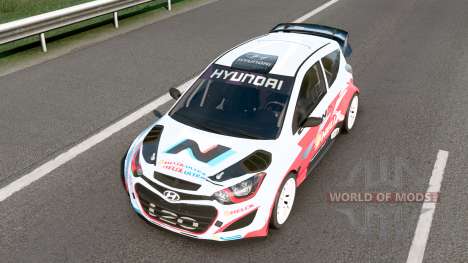 Hyundai i20 WRC Radical Red for Euro Truck Simulator 2
