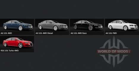 Audi A6 quattro Sedan (C6) for BeamNG Drive